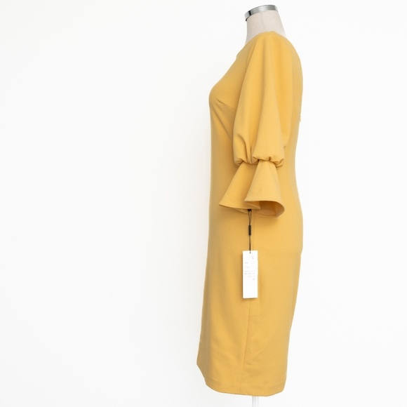 Calvin Klein Bell Bubble Sleeve Sheath Dress - Picture 6 of 16